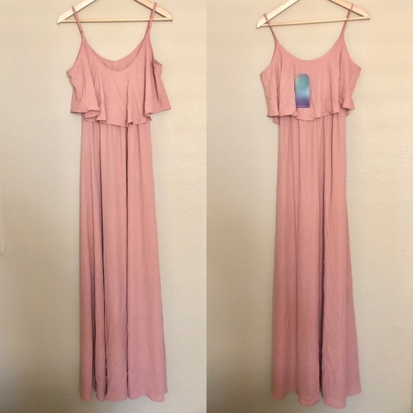 Show Me Your Mumu Caitlin Ruffle Maxi Dress Rustic - Picture 5 of 5